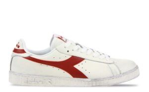 Diadora Game L Low Waxed Wit/Rood Heren