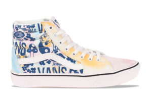 Vans ComfyCush SK8-Hi Wit/Blauw Tie Dye Dames
