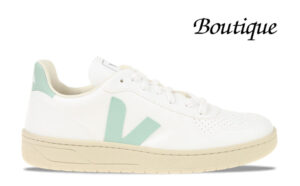 Veja V-10 Wit/Mint Groen Dames