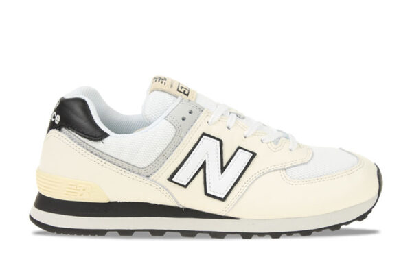 New Balance 574 Wit/Zwart Heren